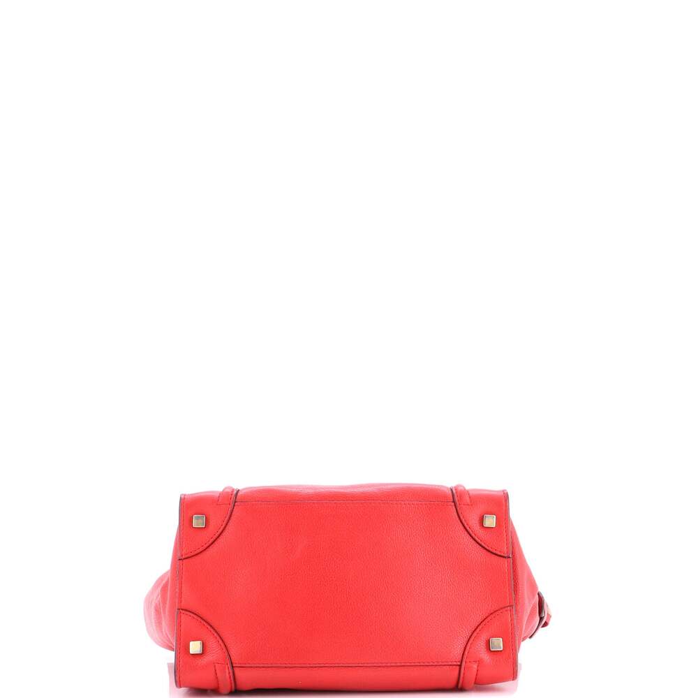 Celine Luggage Bag Grainy Leather Mini #197847C97B - Picture 4 of 9